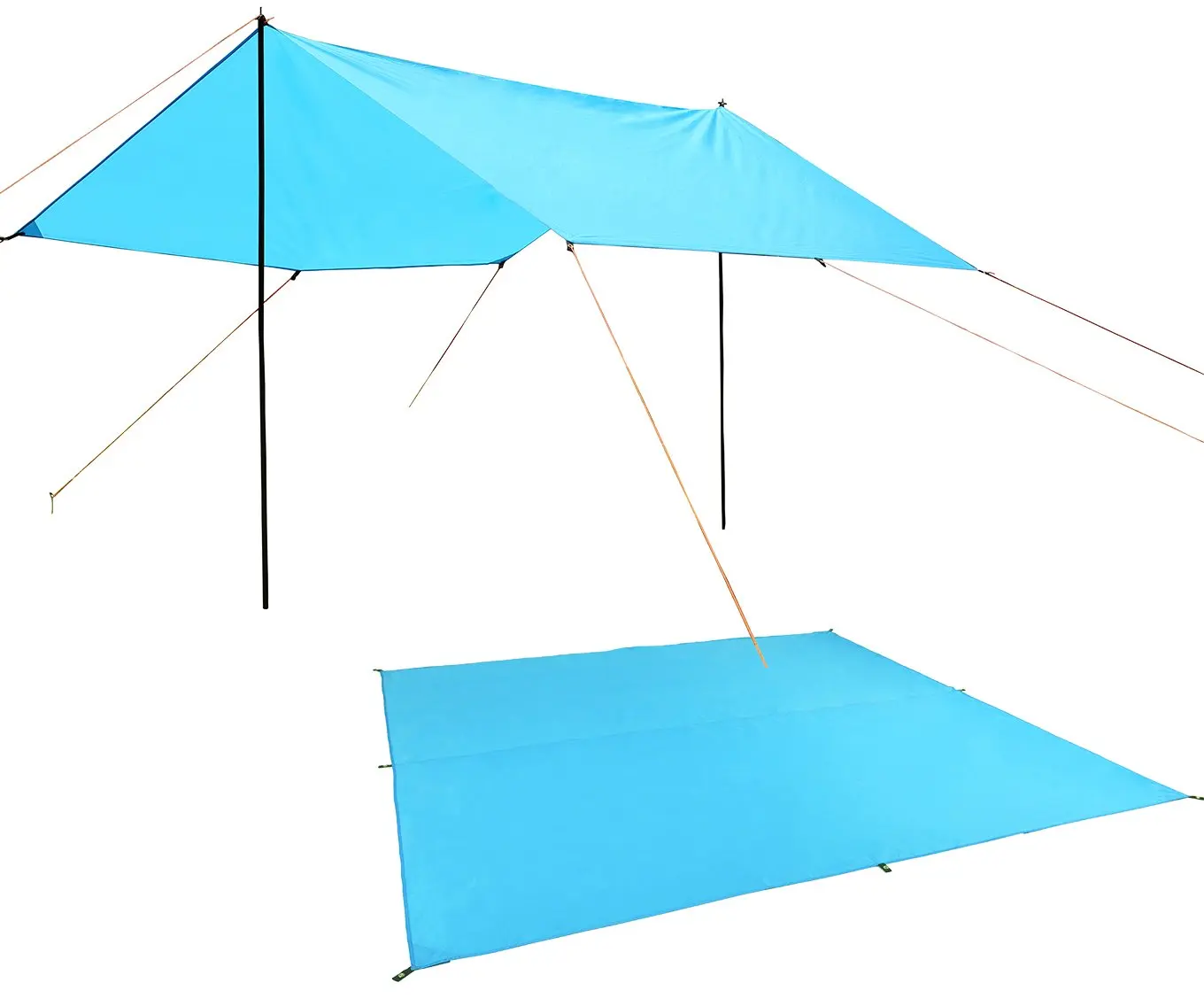 3 M x 3 M شاطئ الشمس المأوى قماش القنب للماء خيمة الظل خفيفة فوق البنفسجية حديقة المظلة مظلة ظلة في الهواء الطلق التخييم أرجوحة المطر يطير