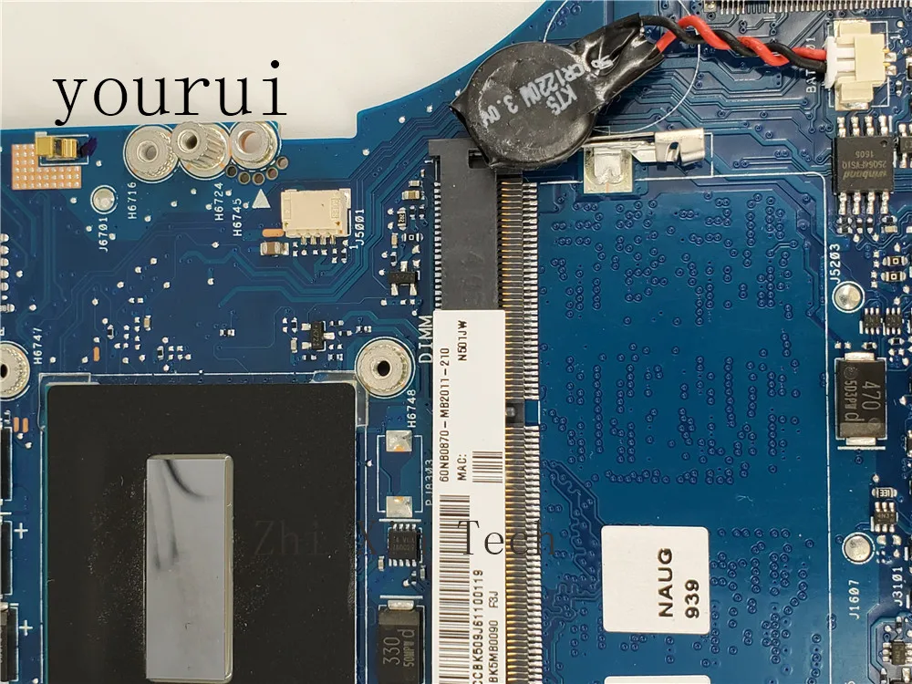  yourui N501Jw 4GB RAM i7-4720HQ CPU GT960M Motherboard For ASUS N501J UX501JW Notebook Motherboard 