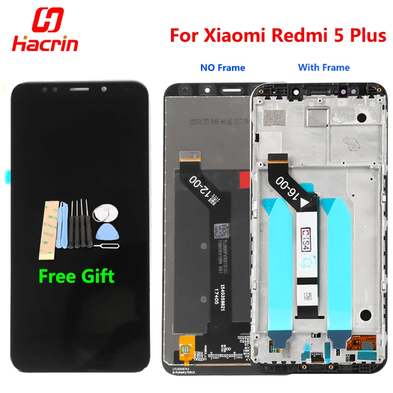 Xiaomi Redmi 5 Plus LCD Display Touch Screen 100 New FHD 5 99 Digitizer Assembly Replacement