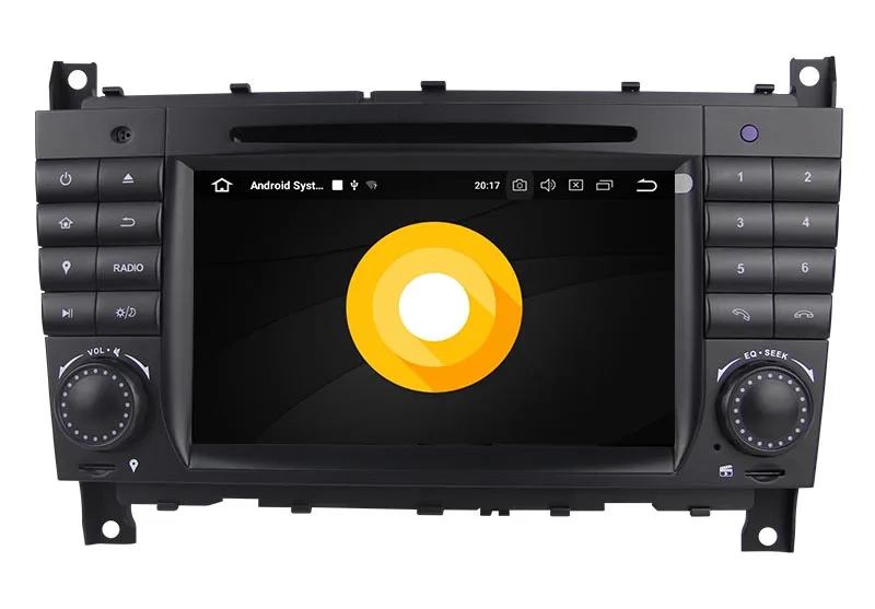 Belsee 2Din Android 8,0 Автомобильный gps dvd-плеер Автомагнитола для Mercedes Benz c-класс W203 c200 C230 C240 C320 C350 CLK W209