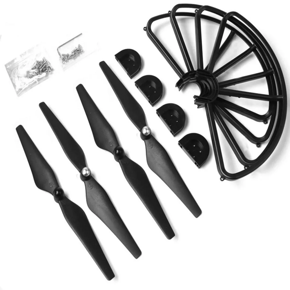 

4PCS Drone Propellers Guard + Protection Cover Rings Quick-Release Low-Noise Drone Accessories for DJI Phantom 2 3 9450