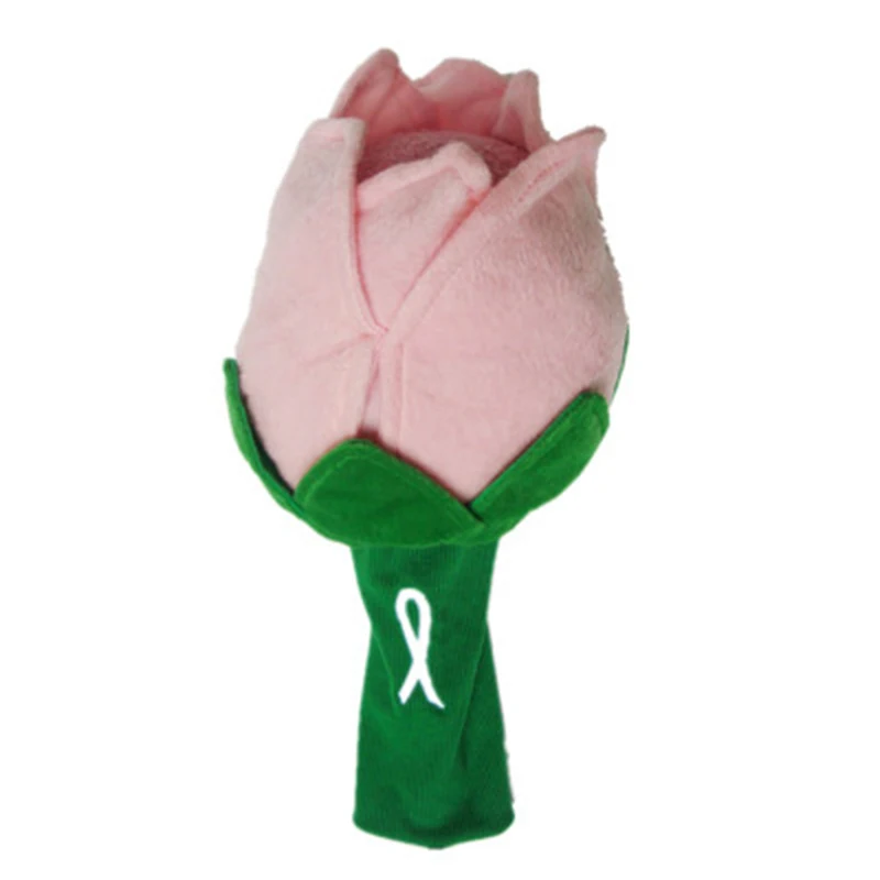 

Wholesale Soft Plush Cloth Rose Flower Shape Dustproof Anti-scratch Golf Club Headcover Protection Wood Clubs Head Covers