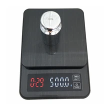 5 кг/0,1 г цифровые кухонные весы электронные капельные кофейные весы с таймером цифровой вес кофе бытовой капельный баланс таймер