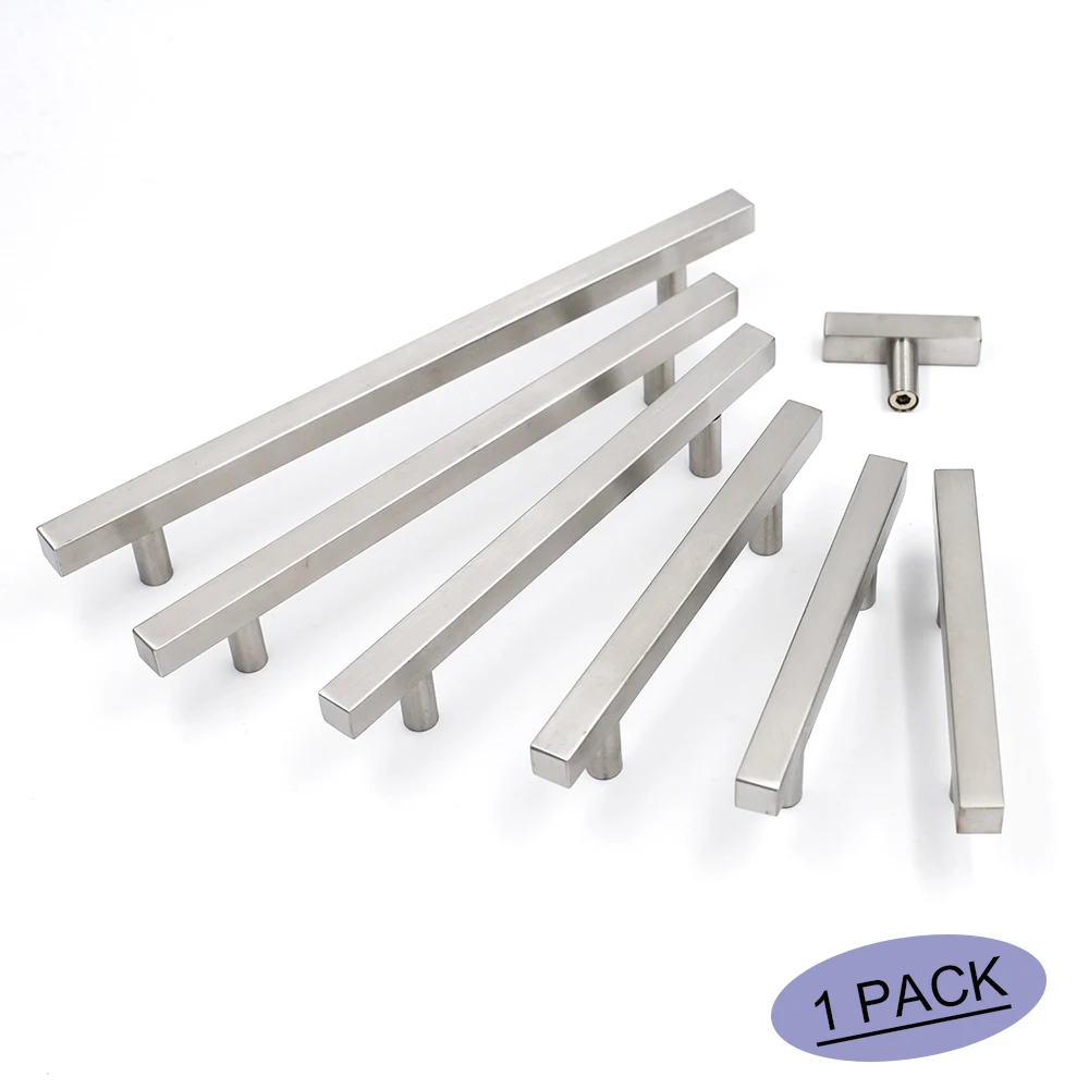 Kitchen Cabinet Handles Brushed Nickel LSJ22BSS Goldenwarm ...