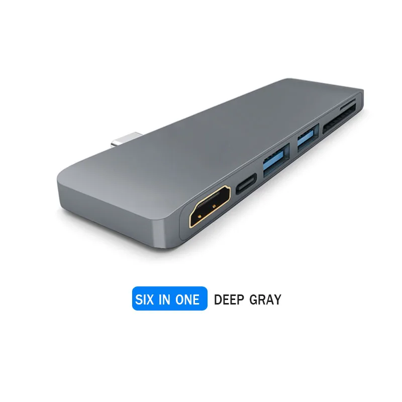 SOVAWIN type-c USB хаб-ридер Rj45 3,0 HDMI 4K USB разветвитель 5 портов адаптер питания для Macbook для samsung TabPro для телефона