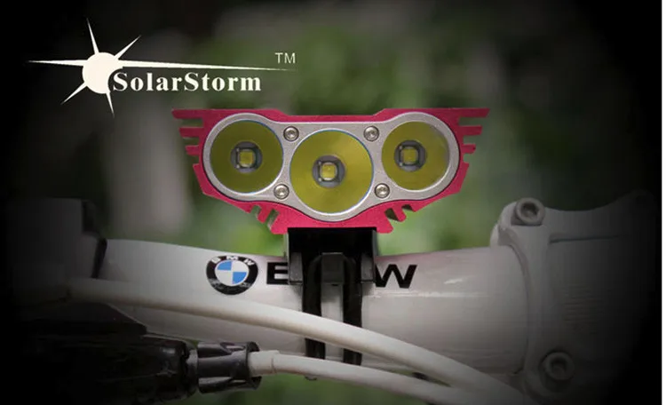 Cheap SolarStorm X3 led bicycle light 6000 Lm 3U2 XM-L U2 LED bike light lamp Front headLight + 8.4V 18650 Battery Pack + charger 13