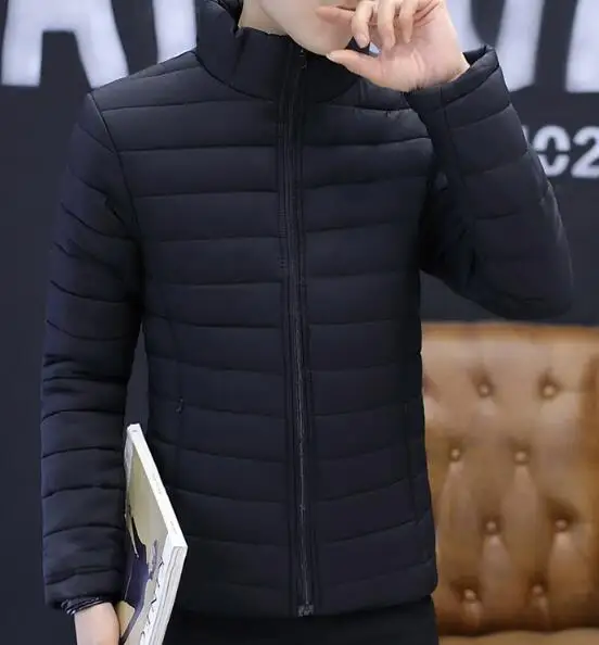 2019 Thick adolescent men's winter trend cotton jacket short clothes 2019 Thick adolescent men's winter trend cotton jacket short clothes