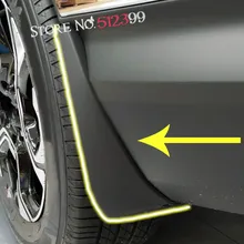 Шт. 4 шт. черный пластиковые Брызговики грязи fender Всплеск гвардии закрылки Обложка для Honda CRV CR-V пятого поколения стайлинга автомобилей