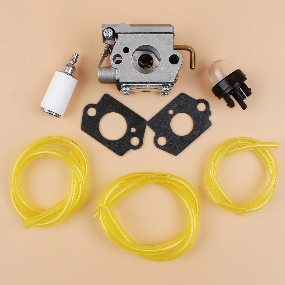 Carburetor Fuel Line Primer Bulb Kit For MTD Troy-Bilt TB10CS TB20CS TB20DS TB65SS TB70SS TB90BC 753-05133 Walbro WT-827 WT-275