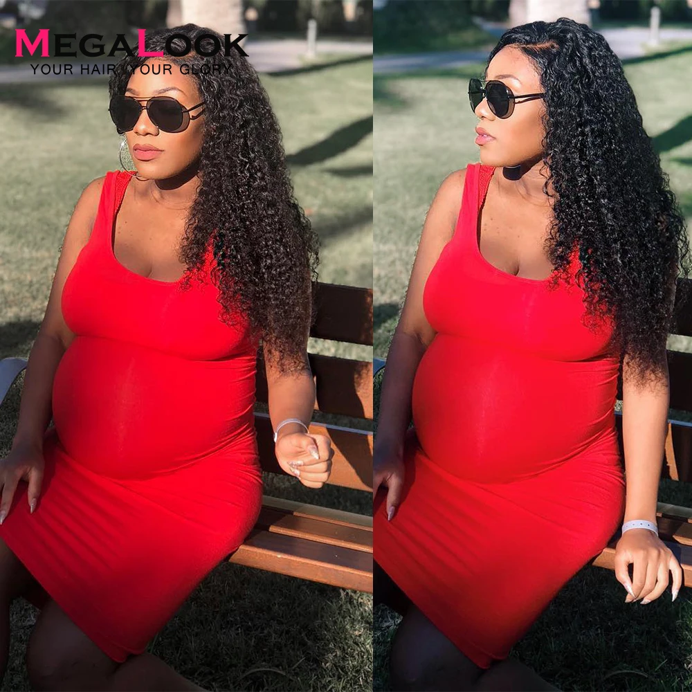 Megalook Brazilian Kinky Curly Human Hair Bundles with Closure 100% Remy Human Hair Bundles with Closure Megalook Brazilian Kinky Curly Human Hair Bundles with Closure 100% Remy Human Hair Bundles with Closure