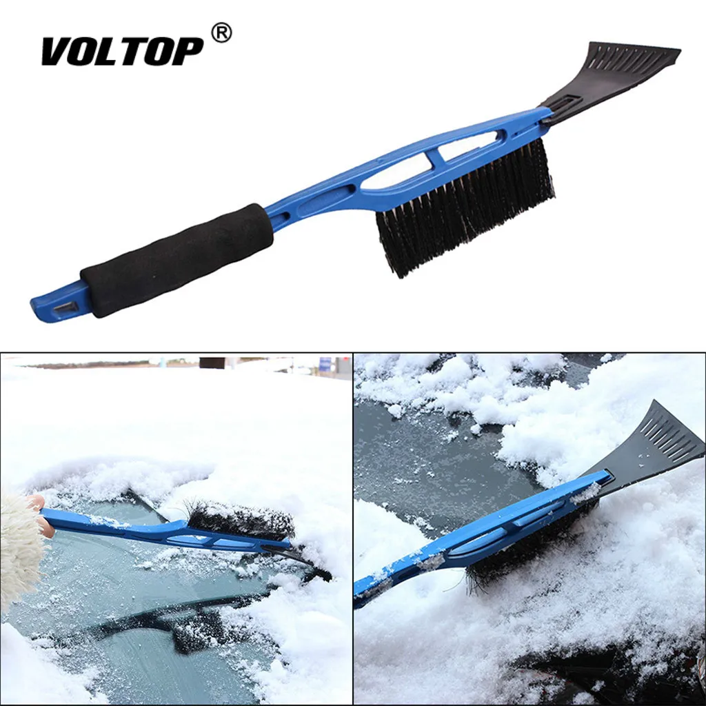 

2in1 Ice Scraper with Brush for Car Wash Accessories Windshield Snow Remove Frost Broom Cleaner