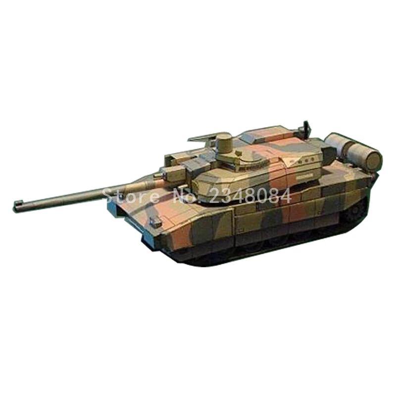World of Tanks 3D Paper Model Kits Leclerc MBT 143 Puzzle Papercraft