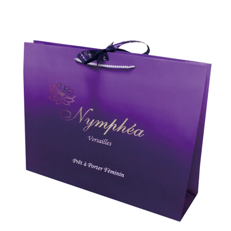purple paper bag