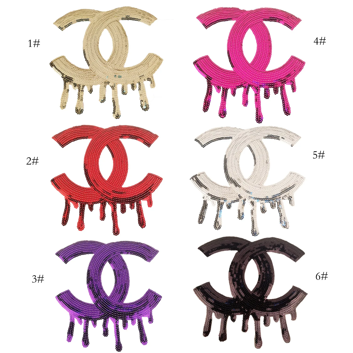 

New Cartoon Large Sequins Letter Embroidery Cloth Patch Patch Clothing Accessories Packaging Decoration can be customized