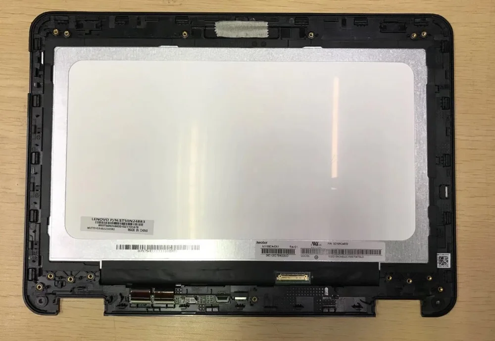 11.6LCD Сенсорный экран Digitizer Ассамблеи Панель+ рамка для lenovo WinBook N24 ободок матрица 30pin 81AF0003US N116BCA EA1 B116XAN04.0