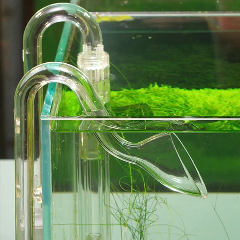 AquariumtankarcylicLilypipeinflowoutflowwithsurfaceskimmerADA