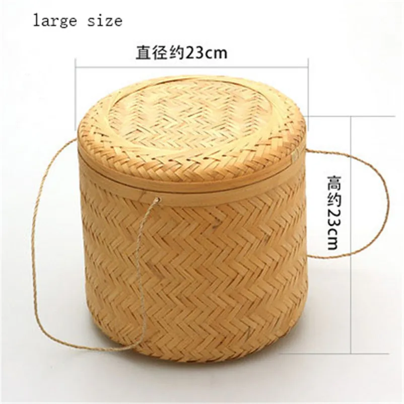 Ручное плетение корзина для пуэр чайный торт/листовой чай бамбуковая баночка коробка для хранения Чайная Коробка органайзер канистра