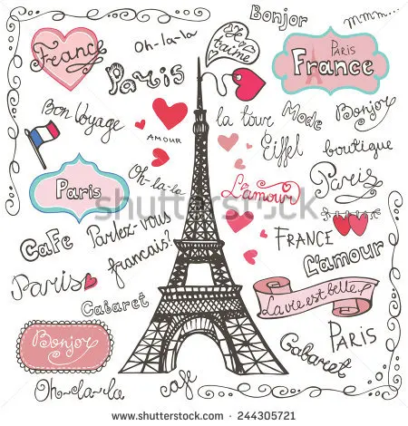 

Eiffel Tower Archway Paris City France hot air balloon white clouds Backgrounds Vinyl cloth Computer print wall backdrops