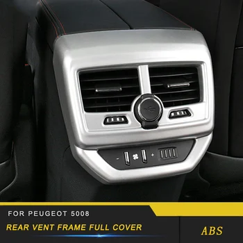 

Auto Car-styling rear vent frame cover trim Sticker Cover Interior Accessories For peugeot 5008