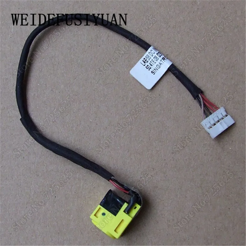 1pcs New Dc Power Jack Socket Connector Wire Harness For Lenovo