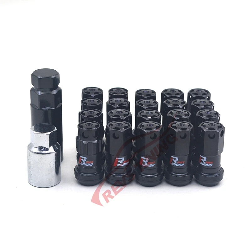 Черная крышка M12X1.5/M12X1.25 защита от кражи сталь MG гоночный автомобиль сплав обод