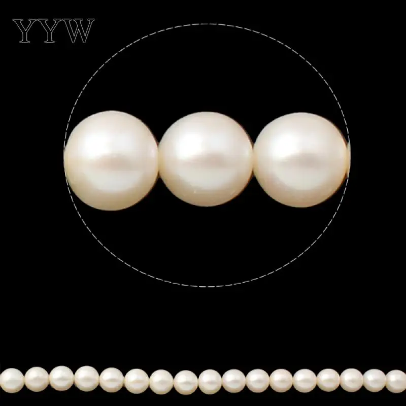 

Potato Cultured Freshwater Pearl Beads Korea Jewelry Natural White 12-13mm Hole:Approx 0.8mm
