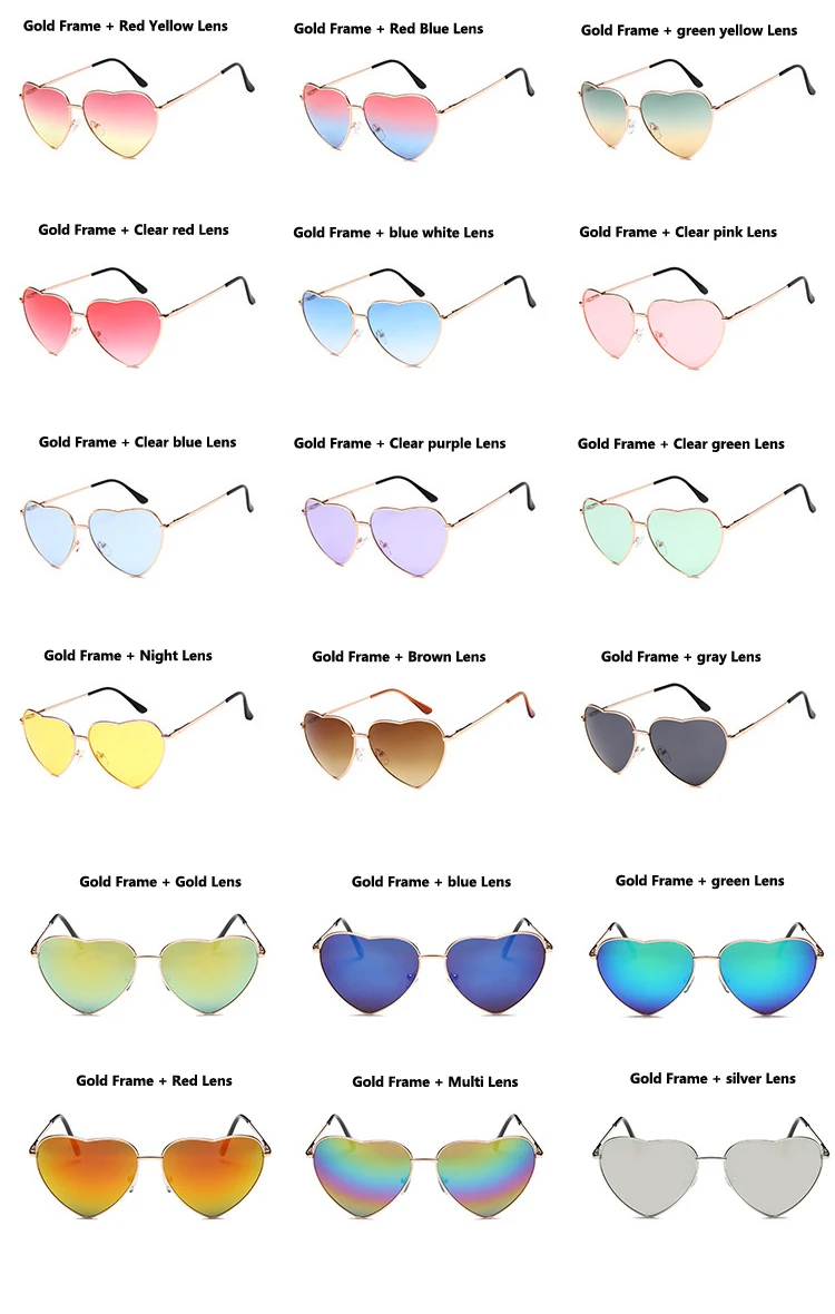 DIGUYAO, женские солнцезащитные очки с металлическим разноцветным металлическим каркасом, фирменный дизайн, модные солнцезащитные очки с покрытием, солнцезащитные очки в форме сердца