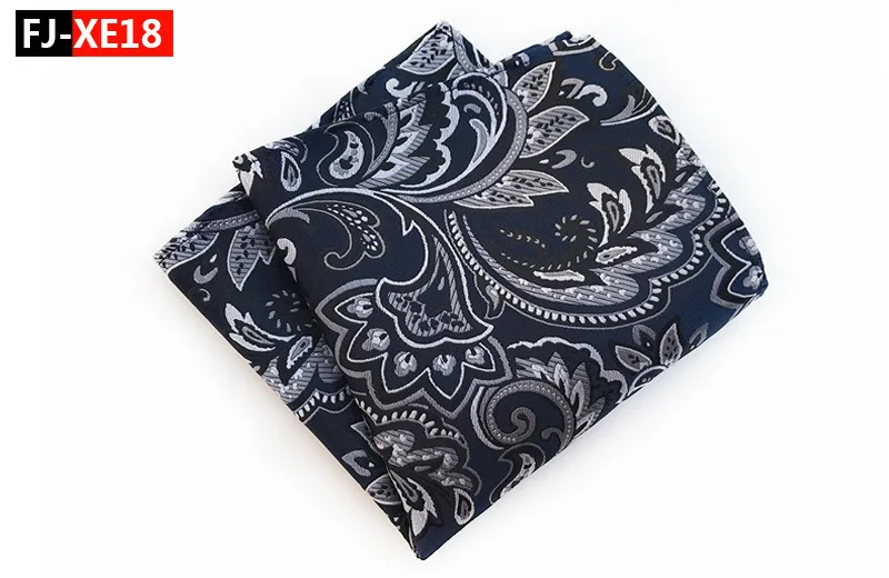 2018 25 см * цветок карман квадратный для человека шелк Пейсли жаккардового переплетения платок костюм свадебный квадратный Карманный Hanky для