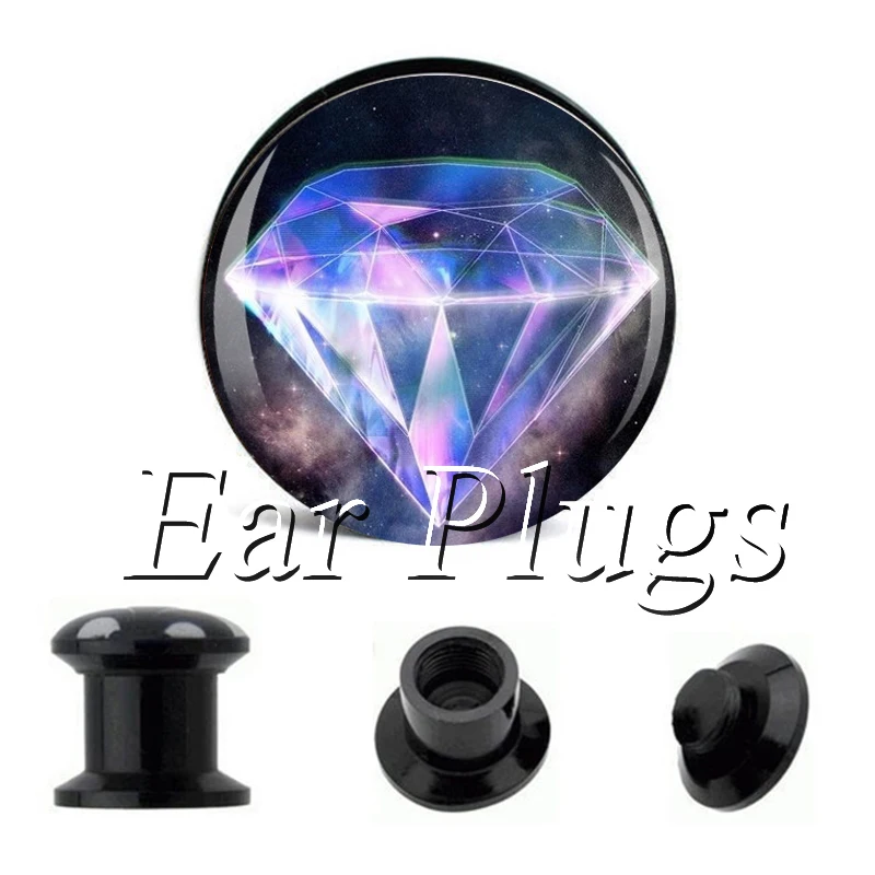 Wholesale Brilliant plug gauges acrylic screw ear plug flesh tunnel