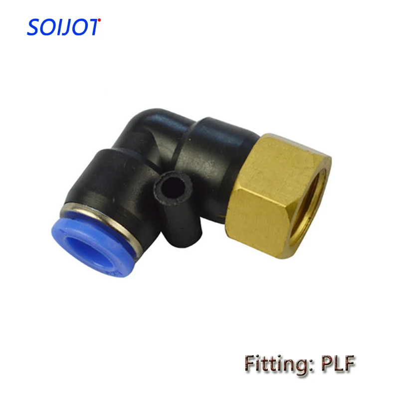 

10pcs Pneumatic Fitting PLF Outer Diameter 4MM 6MM 8MM 1/8" 1/4" 3/8" 1/2" Straight Through Thread Direct Pneumatic Connector