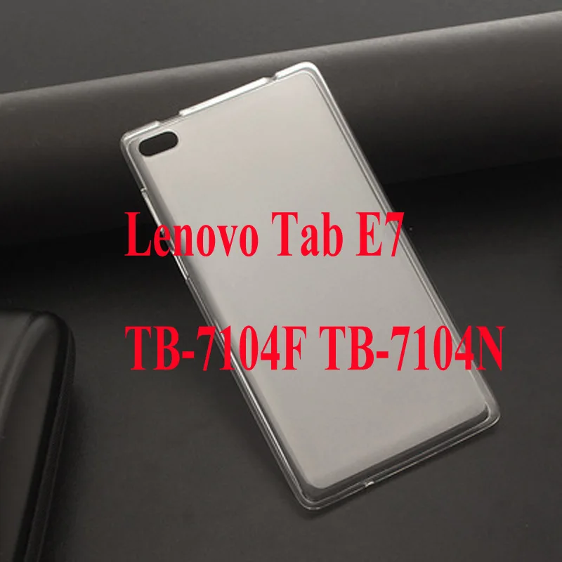 TPU Сверхмощный 2 в 1 Гибридный Прочный чехол для lenovo Tab E7 планшет Funda чехол для lenovo 7104 TB-7104F 7 дюймов Чехол+ пленка+ ручка - Цвет: TPU