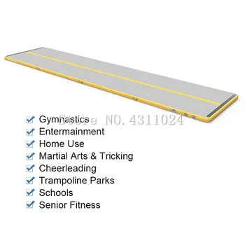 

Free Shipping Gymnastic Professional Air Track 23'x3.3' Inflatable Gymnastics Tumbling Mat with Electric Air Pump