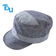 TOU-модные детские бейсболки, хлопковые ковбойские кепки с полосками и шляпы для мальчиков и девочек, летний солнцезащитный козырек, 1 шт