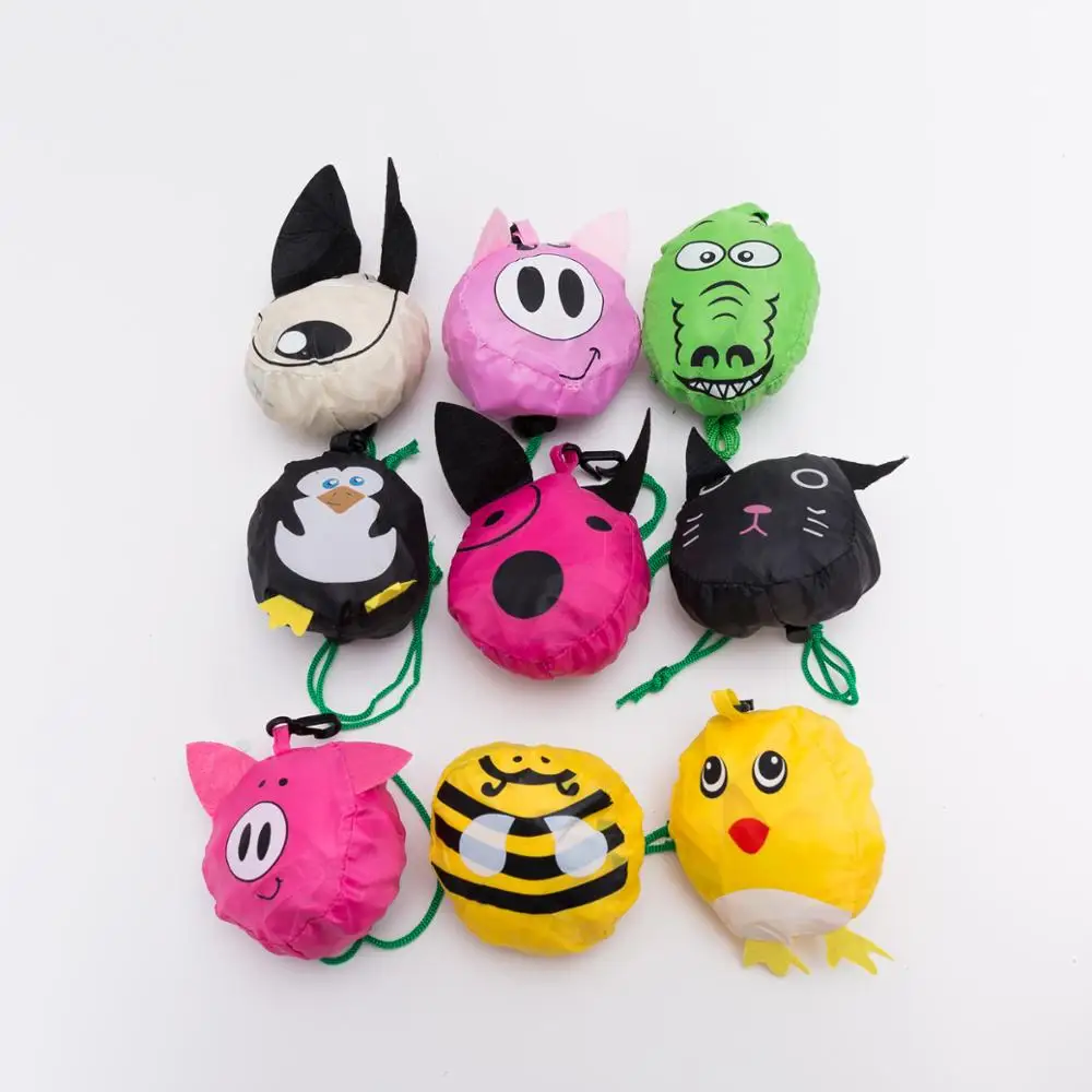 Bonito de Armazenamento Bolsa de Compras Capacidade de Casa Animal Bolsa Dobrável Reutilizável Grande Ecológica Bolsala 10 Pcs