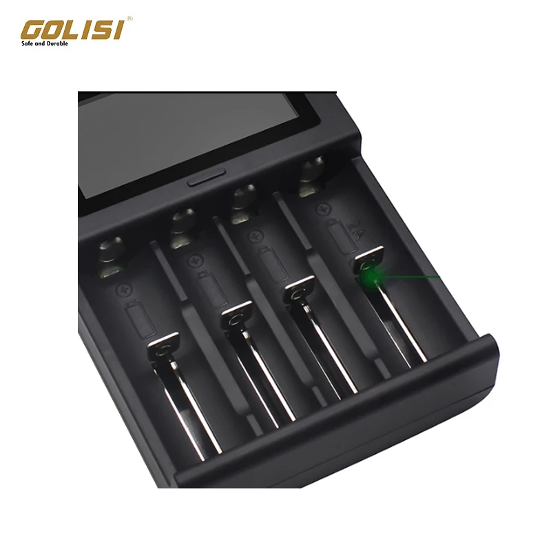 Умное зарядное устройство GOLISI i4 с ЖК дисплеем быстрая зарядка USB 2 А 18650 26650 20700|ЗУ