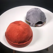 Кепка в стиле ретро, без полей, хлопок, Ретро стиль, Кепка Для Взрослых, унисекс, Повседневная Кепка, женская уличная шапка в стиле тыквы дыни, хип-хоп, зимняя шапка