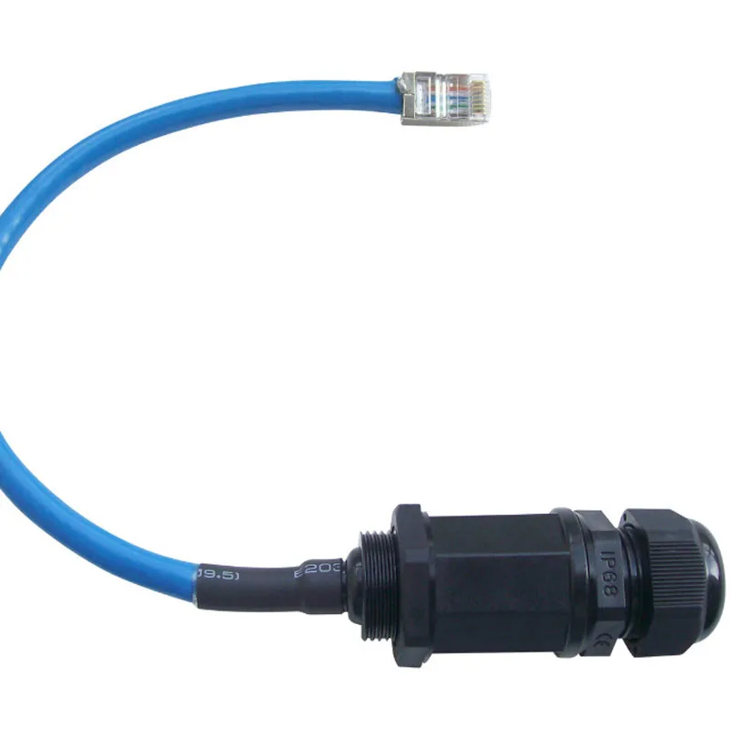 

Ethernet Interface Network connect RJ45 M22 CAT 6e shielded waterproof connector with cable 10pcs
