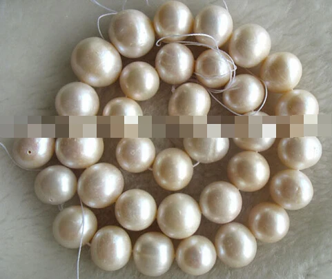 

11308 freshwater pearl white near round 11-13mm 16" nature A