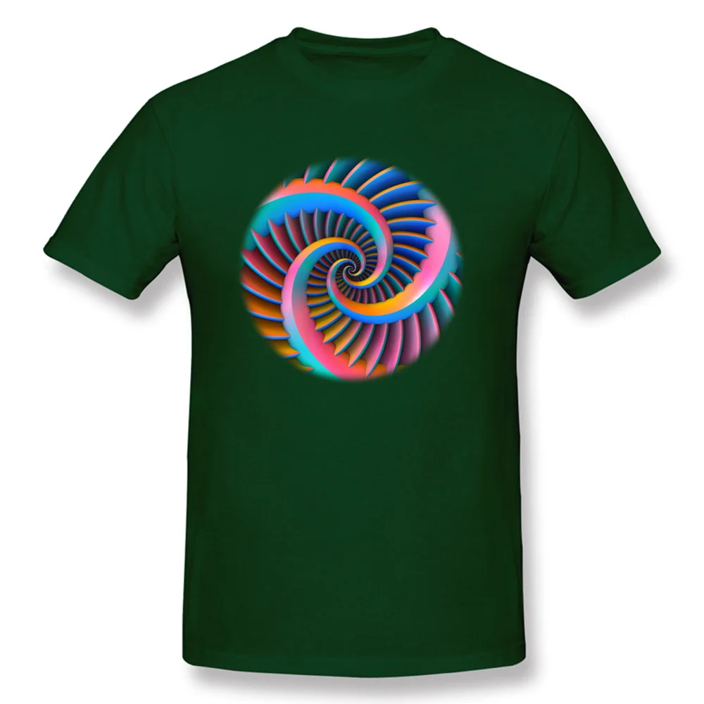 Man New Arrival Design Tees O-Neck Autumn All Cotton T-Shirt Group Short Sleeve Opposing Spirals Mandala Tee Shirt Opposing Spirals Mandala dark