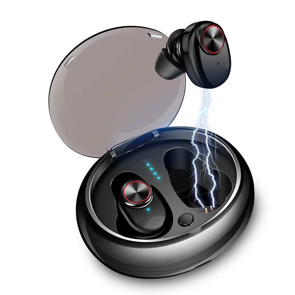 Kopen 2018 nieuwe V5 mini Bluetooth5.0 TWS Oortelefoon Met V5.0 + EDR Stereo Geluid oortelefoon met Microfoon voor IOS Android mobiele telefoon