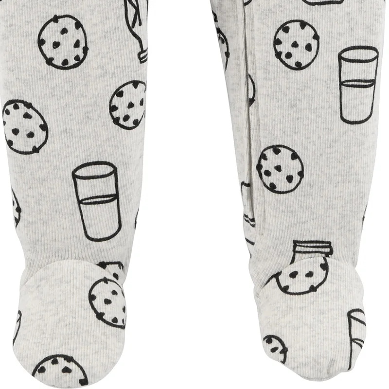 cookies and milk baby pajamas