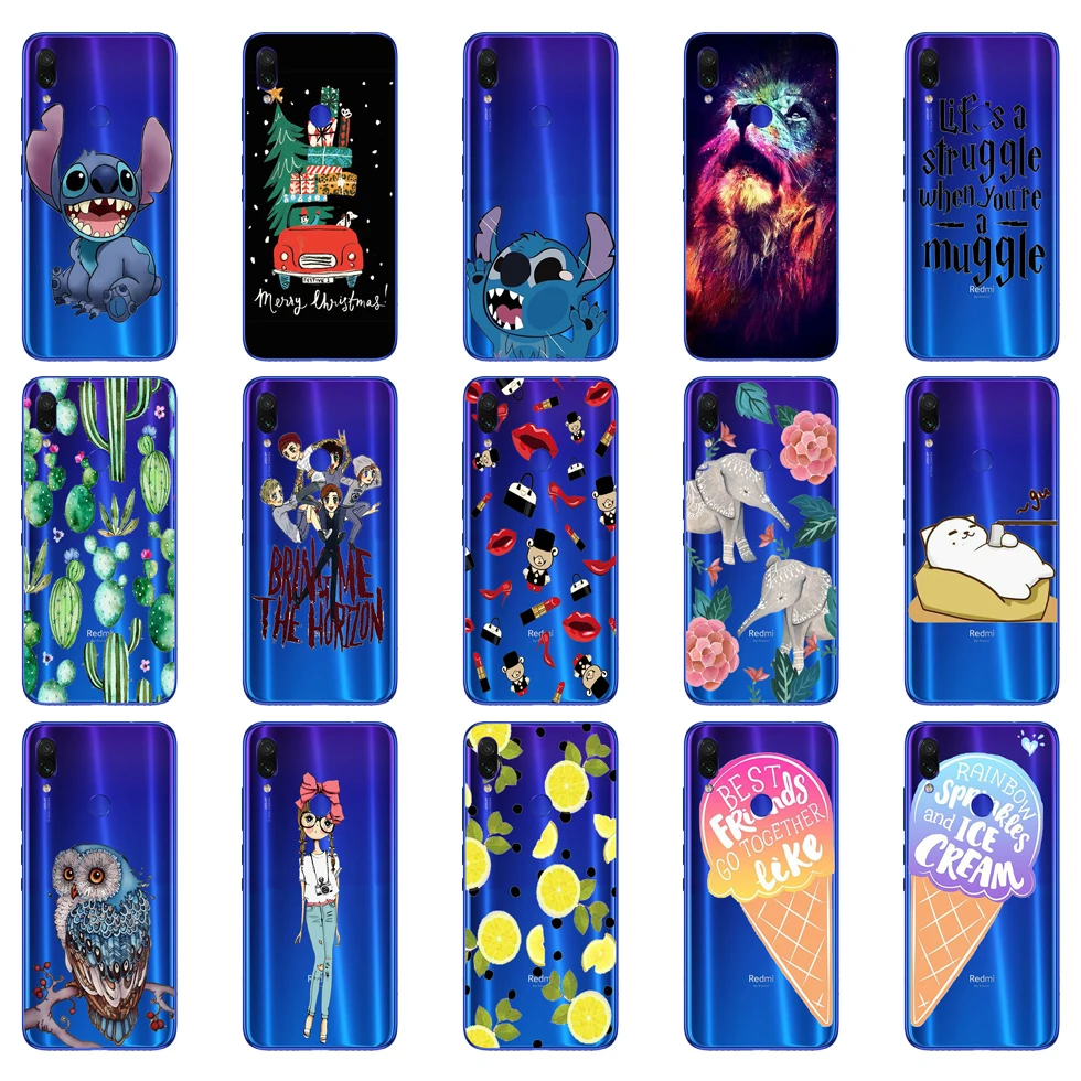 

09SX Case For Xiaomi Redmi Note 7 Case Silicon Funda for Xiaomi Redmi Note 7 Cover Capa Back Coque for Redmi Note 7 Phone Case