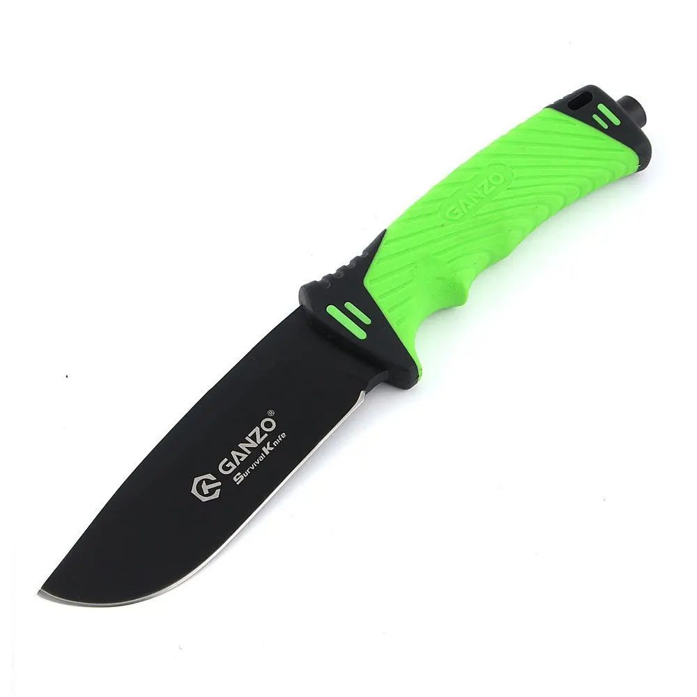 G8012 58-60HRC Ganzo FireBird F8012 7CR17MOV лезвие ABS Ручка фиксированное лезвие нож инструмент для выживания кемпинга охотничий нож тактический edc - Цвет: green