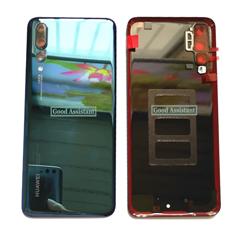 Для huawei P20 Pro CLT-AL01 CLT-TL01 CLT-L0J задняя Батарея крышка дверца батарейного Корпус чехол сзади Стекло объектив Запасные части