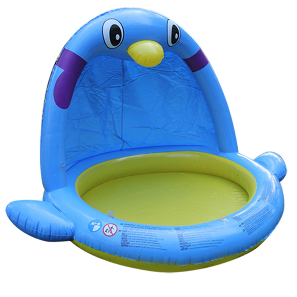 Детский Большой игровой коврик с водяным распылением, Крытый плавательный бассейн, утолщенная форма пингвина, надувной детский тент, бассейн для ванной