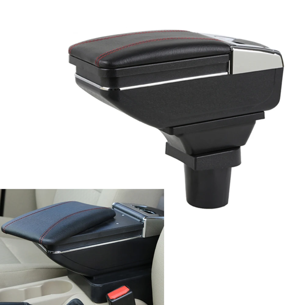 Car Armrest Box Center Storage Box Cup Holder Ashtray Arm Rest