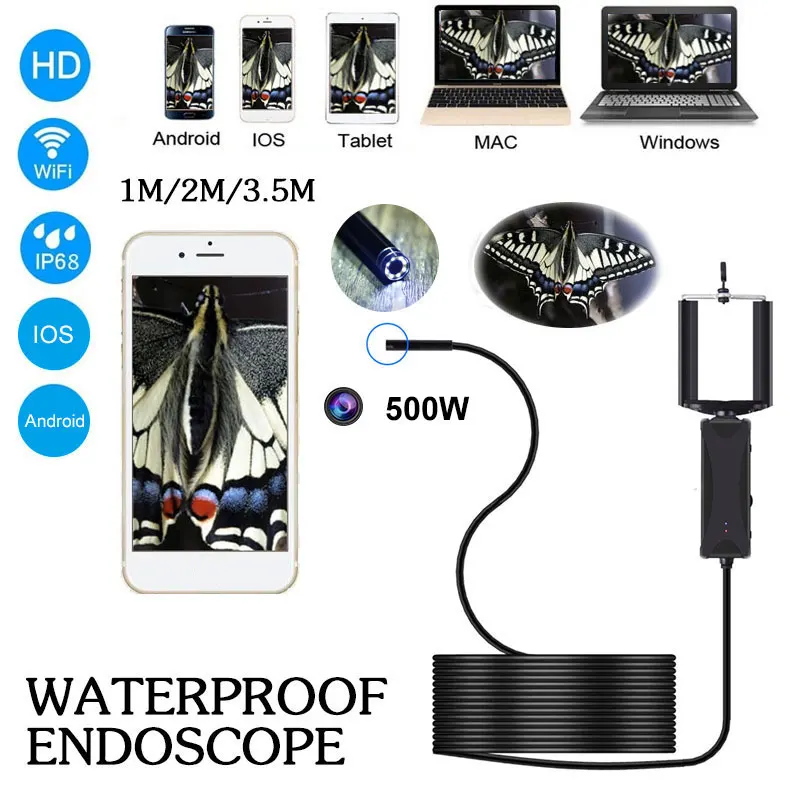 

USB Endoscope Ear Spoon Borescope Durable Endoscope IP67 Handheld Endoscope Computers Photos