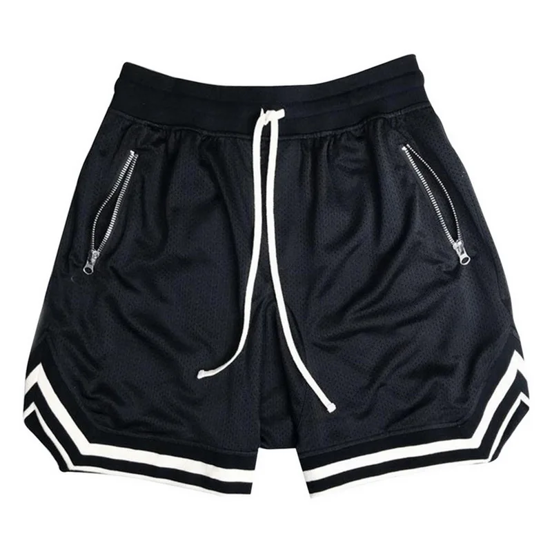 

GYM WINER summer Solid color mesh compression quick-drying shorts men's sweatpants gyms Fitness Men shorts slim fit clothes