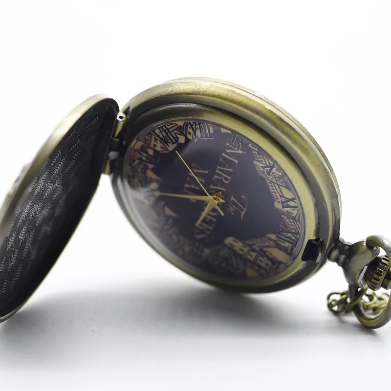 New-Arrival-Marauders-Map-Bronze-Quartz-Pocket-Watch-With-Pendant-Necklace-Men-Womens-Watches-Gift (2)