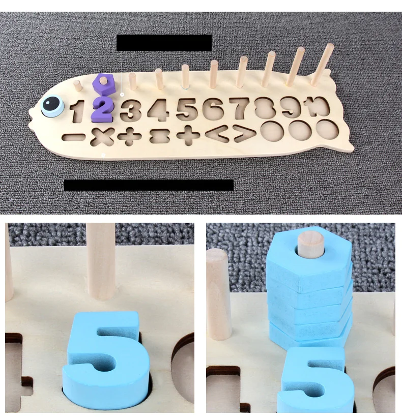 Монтессори Обучающие деревянные игрушки для детей математическая игрушка учение считать цифры цифровое соответствие